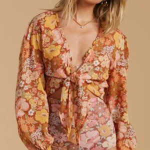 Billabong x The Salty Blonde Float Away Top M, 70's chic